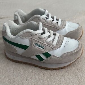 Reebok Kids Sneakers - White, Gray, and Green